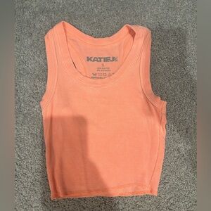 Katie J NYC Ribbed Tank Top (small)